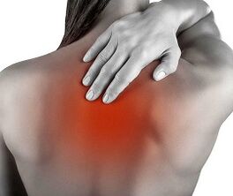 dor debida á osteocondrose da columna torácica